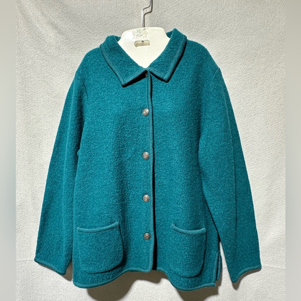Appleseed’s 100% Wool button detail jacket size Large New with tags